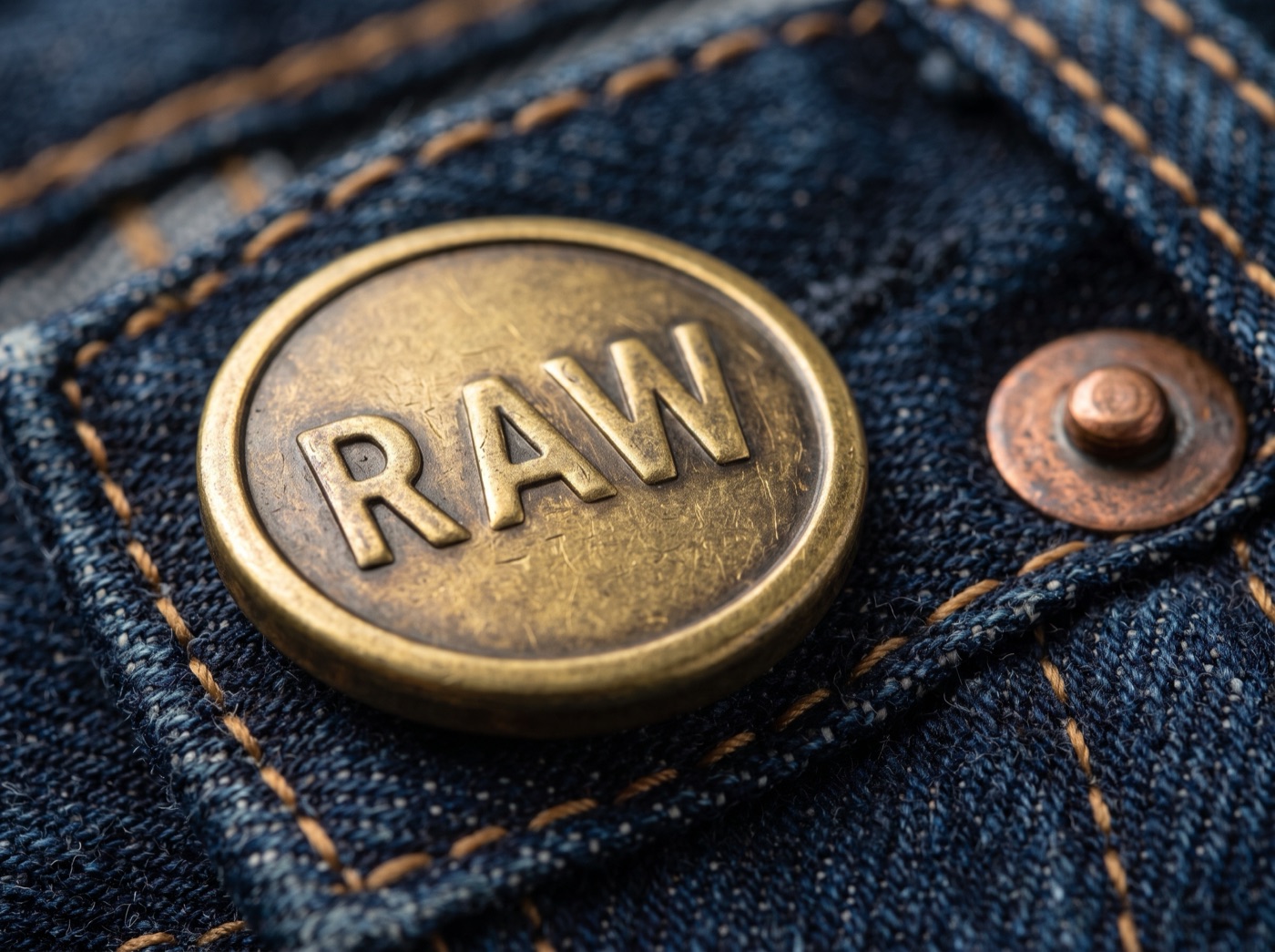 Denim düğme ve perçin
